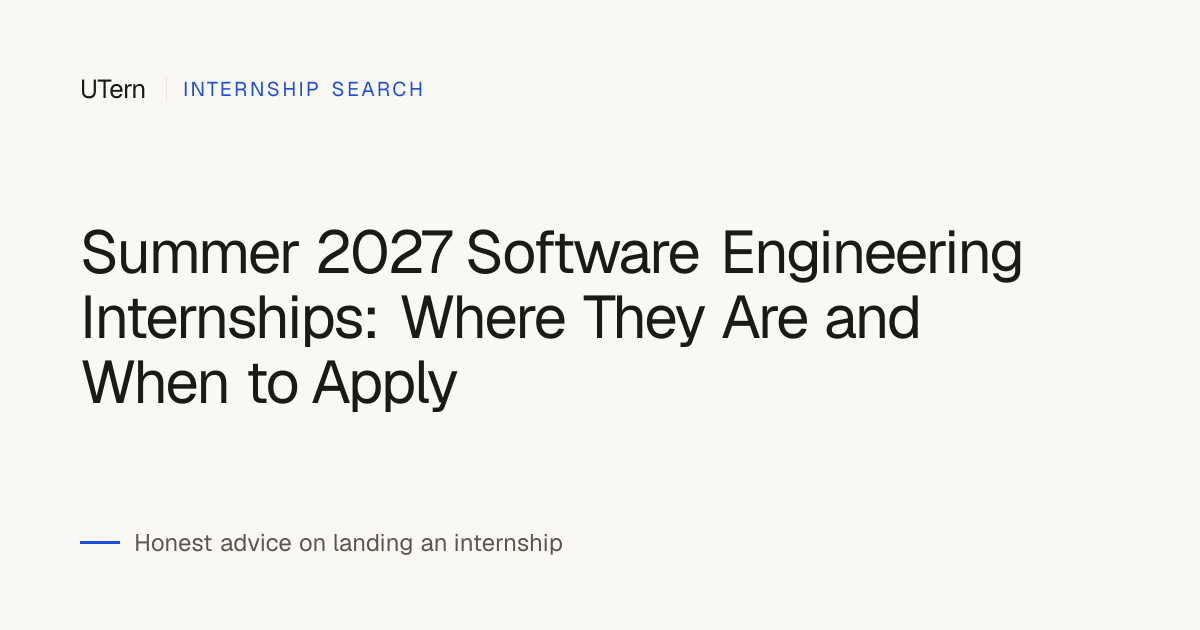 Summer 2027 Software Engineering Internships: Who's Hiring Now